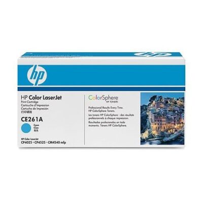 Cartouche de toner Cyan HP LaserJet 648A (CE261A)
