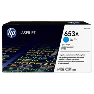 Cartouche de toner Cyan Originale LaserJet HP 653A (CF321A)