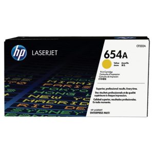 Cartouche de toner Jaune d'origine HP LaserJet 654A (CF332A)