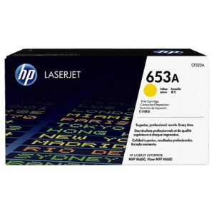 Cartouche de toner Jaune Originale HP LaserJet 653A (CF322A)