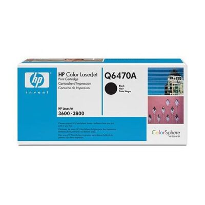 Cartouche d'impression Noire HP Color LaserJet (Q6470A)
