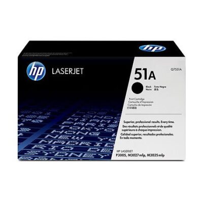 Cartouche d'impression Noire HP LaserJet 51A (Q7551A)