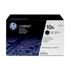 Cartouches d'impression Noires HP LaserJet 10A (lot de 2) (Q2610D)