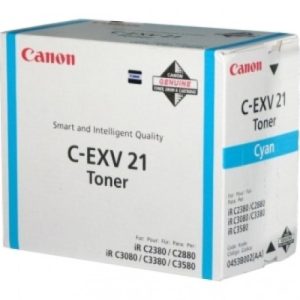 Toner Copieur Canon C-EXV 21 Cyan (0453B002AA)