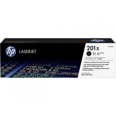Toner HP 201X LaserJet Noir grande capacité authentique (CF400X)