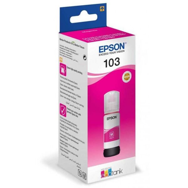 Epson 103 Magenta - Bouteille d'encre Epson EcoTank d'origine (C13T00S34A)