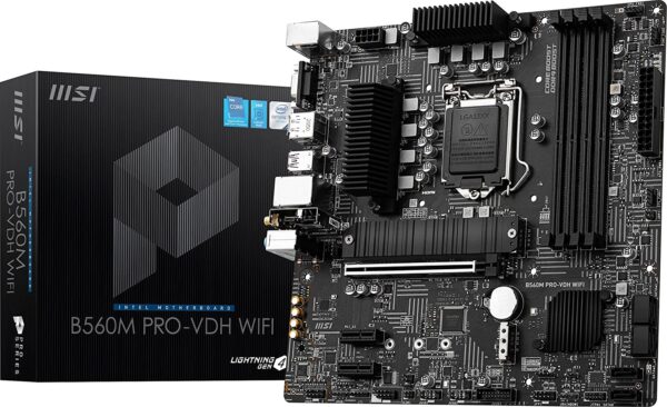 Carte mère MSI B560M PRO-VDH (mATX, Intel Core 11e/10e génération) (B092HLGFXK)