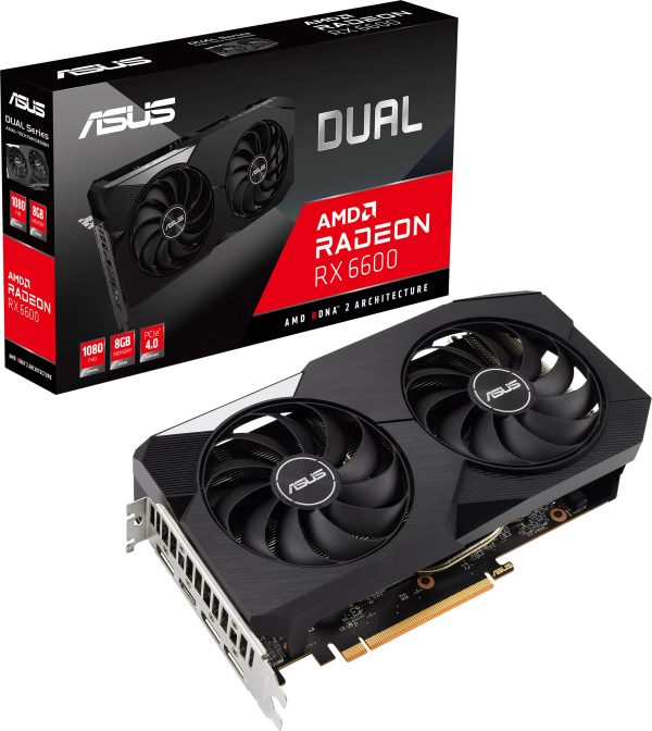 Carte graphique Asus DUAL-RX6600-8G 8GB (90YV0GP0-M0NA00)