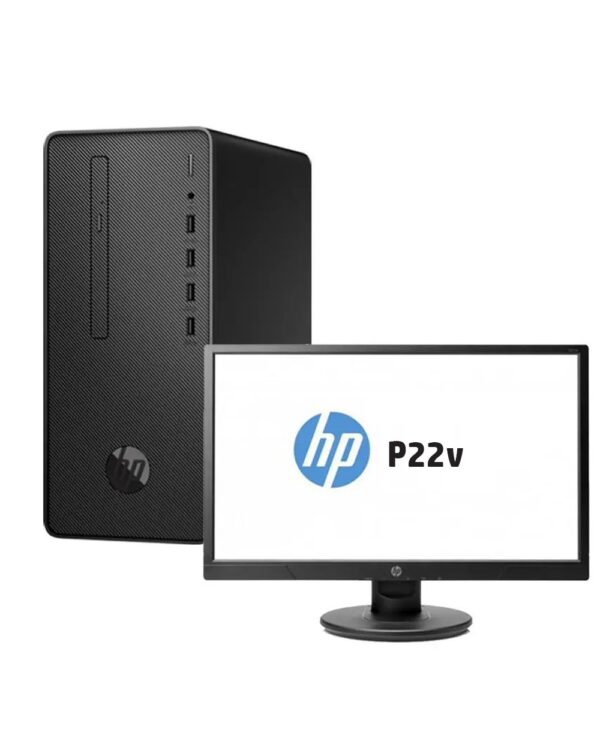 Ordinateur de bureau HP Pro 300 G6 Format microtour + Ecran HP V22v 21.5" (2T8E5ES)