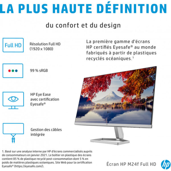 Écran 23,8" Full HD HP M24f (2D9K0AS) – Image 11