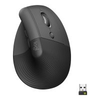 Logitech Lift for Business - souris verticale - Bluetooth, 2.4 GHz - graphite (7301605)