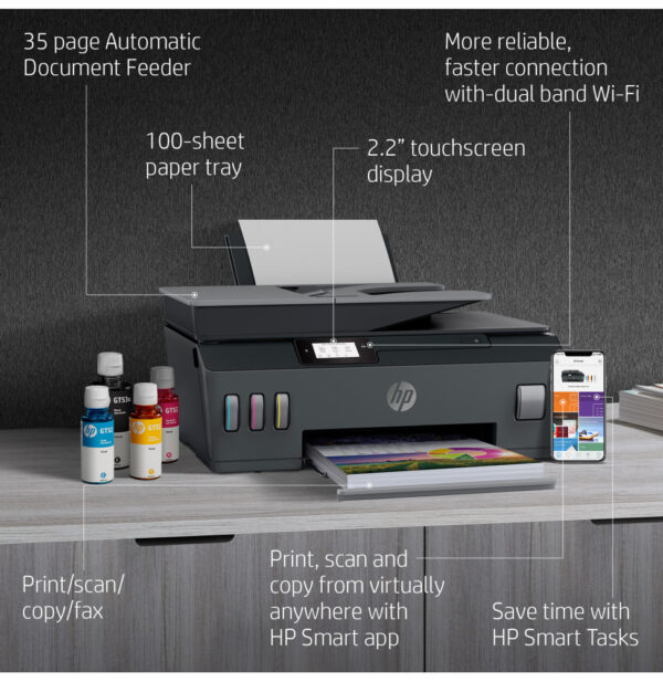 Imprimante multifonction à réservoirs rechargeables HP Smart Tank 615 (Y0F71A) – Image 9