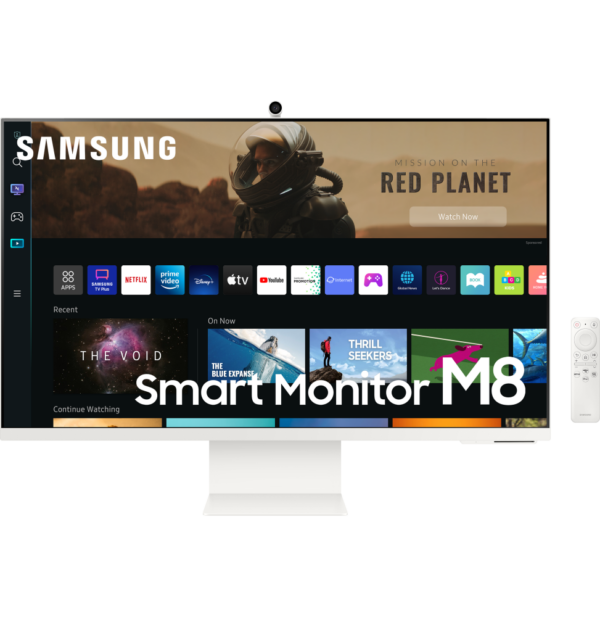 Écran 32" UHD Samsung M8 avec expérience Smart TV et design fin emblématique (LS32BM801UMXZN)