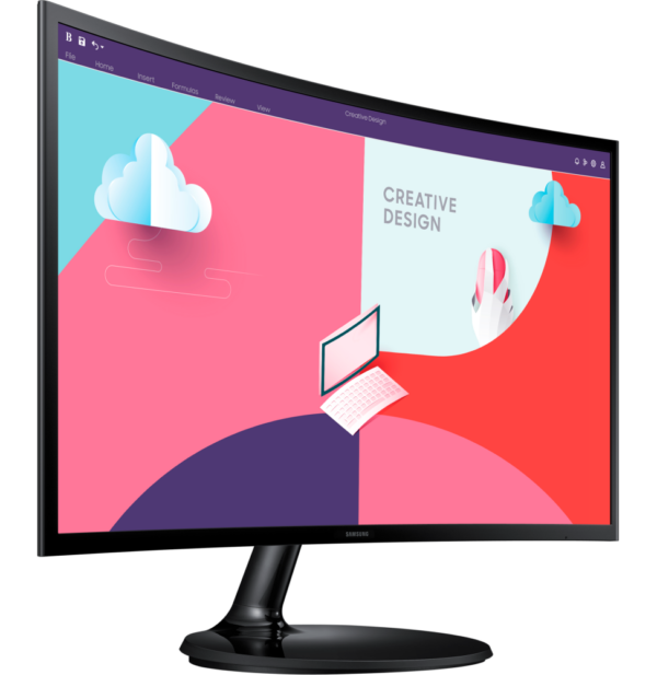 Écran incurvé 27" Samsung Essential Curved Monitor S3 (LS27C360EAMXZN) – Image 2