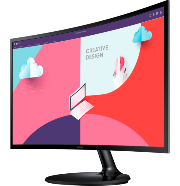 Écran incurvé 27" Samsung Essential Curved Monitor S3 (LS27C360EAMXZN) – Image 3