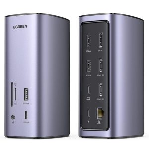 Hub USB-C Ugreen Revodok 12 en 1 Supporte PD (Power Delivery) 100W Recharge (90325)