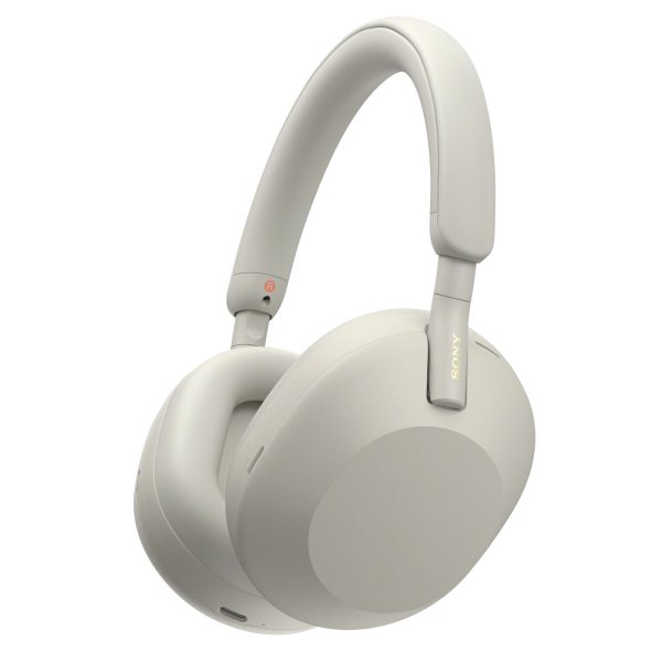 Sony WH-1000XM5 Wireless Over-Ear Noise Cancelling Headphones - Silver (WH1000XM5/SME)