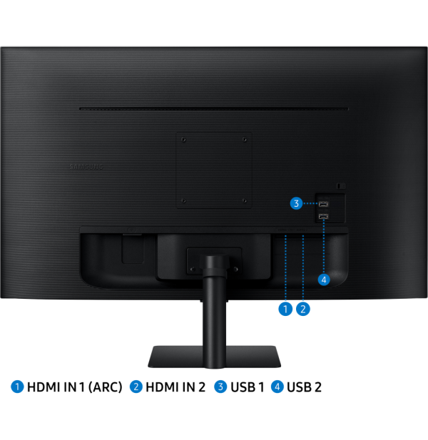 Écran intelligent 27" Samsung M5 avec télécommande (LS27CM500EMXZN) – Image 2