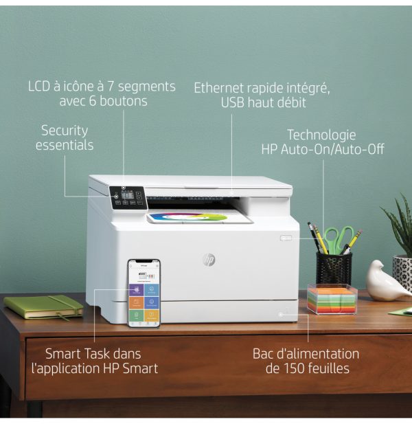 Imprimante Multifonction Laser Couleur HP LaserJet Pro M182n (7KW54A) – Image 7