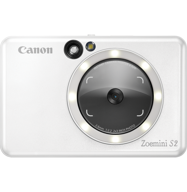 Appareil photo couleur instantané Canon Zoemini S2, Blanc perle (4519C007AB) – Image 2