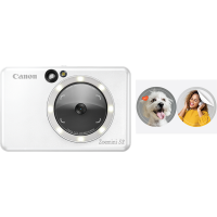 Appareil photo couleur instantané Canon Zoemini S2, Blanc perle (4519C007AB)