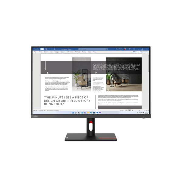 Écran 27" Full HD Lenovo ThinkVision S27i-30 (63DFKAT4EU)