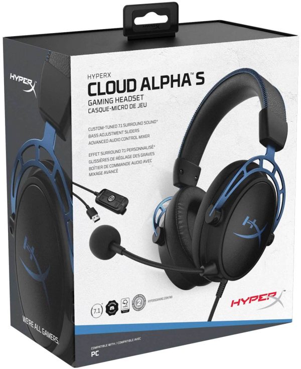 CASQUE HyperX Cloud
  Alpha S Bleu HX-HSCAS-BL/WW (4P5L3AA) – Image 6