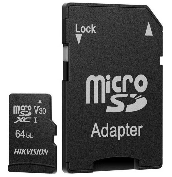 Carte mémoire Hikvision Micro SDHC 64GB CLASS 10 V30 (HS-TF-C1-STD-64G)