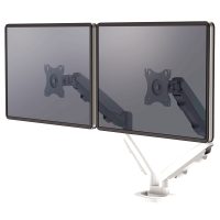 9683501 ESI EPPA DUAL MONITOR ARM - WHITE