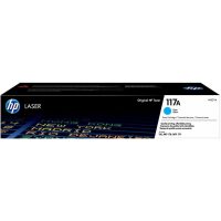 Cartouche de toner laser authentique HP 117A, CYAN (W2071A)