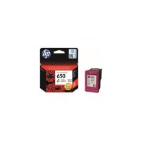 HP 650 cartouche d'encre trois couleurs Advantage authentique (CZ102AE)