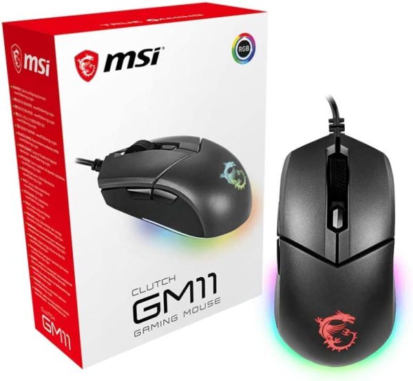 MSI Souris CLUTCH GM11 USB,OPTICAL,5000DPI,6K