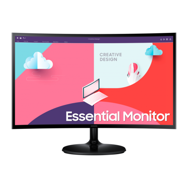 Écran incurvé 24" Samsung Essential Curved Monitor S3 (LS24C360EAMXZN)