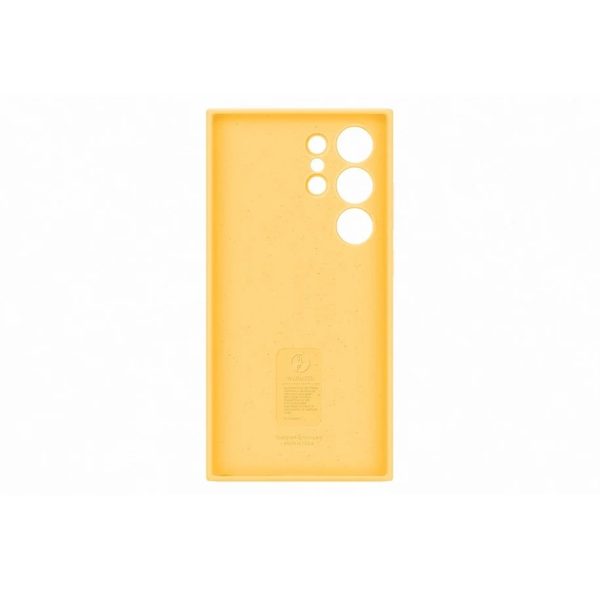 SAMSUNG Cover S24 Ultra Silicone case Yellow