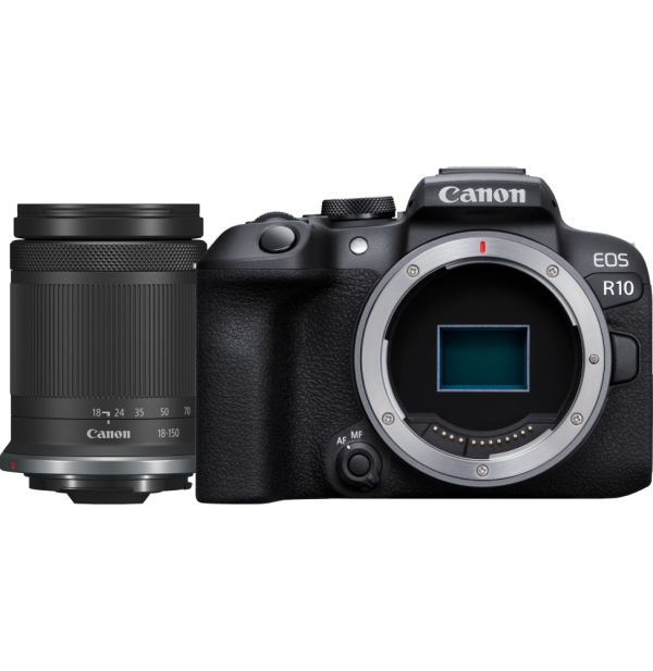 Appareil photo hybride Canon EOS R10 + objectif RF-S 18-150mm F3.5-6.3 IS STM (5331C017AA)