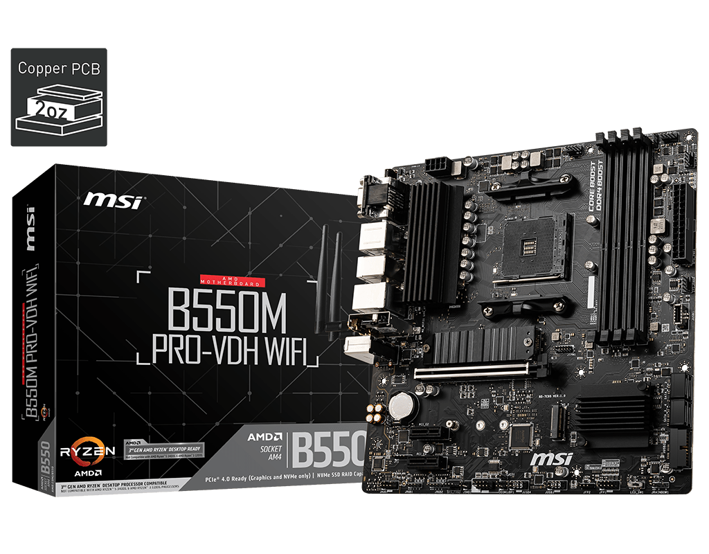 Carte Mère MSI B550M PRO-VDH WIFI