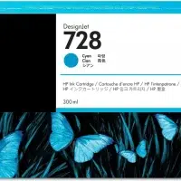 HP 728 Cyan - Cartouche d'encre HP
  d'origine (F9K17A)