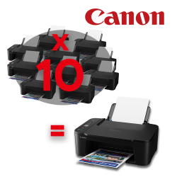 CANON PACK 10 x Pixma TS3640 3xCL-446 Offert