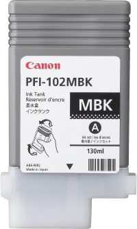 Canon PFI-102 Noir Mat - Cartouche
  d'encre Canon d'origine (0894B001AA)