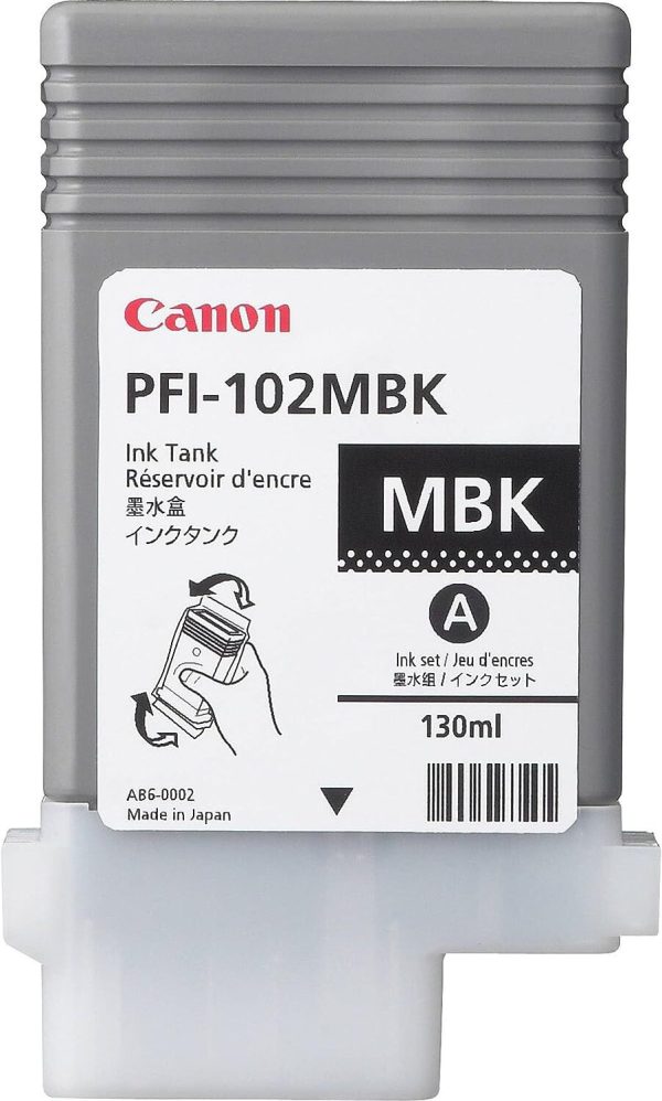 Canon PFI-102 Noir Mat - Cartouche
  d'encre Canon d'origine (0894B001AA)