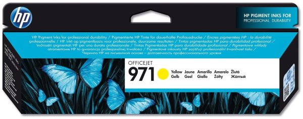 HP 971 Jaune - Cartouche d'encre HP
  d'origine (CN624AE)