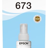 Epson 673 LC (T6735) Cyan Clair -
Bouteille d'encre Epson d'origine (C13T67354A)