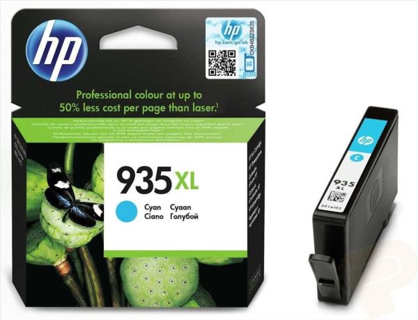 HP 935XL Cyan - Cartouche d'encre HP
  d'origine (C2P24AE) – Image 2