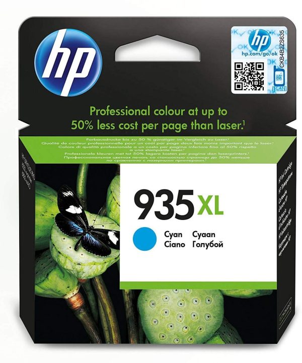 HP 935XL Cyan - Cartouche d'encre HP
  d'origine (C2P24AE)