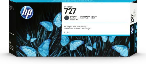 HP 727 Noir mat - Cartouche d'encre HP
  d'origine (C1Q12A)