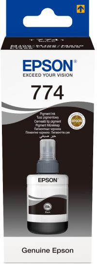 Epson 774 BK (T7741) Noir - Bouteille  d'encre Epson d'origine (C13T77414A)