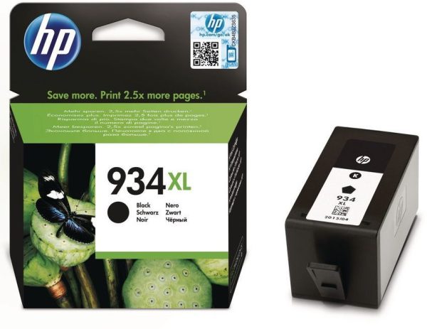 HP 934XL Noir - Cartouche d'encre grande
  capacité HP d'origine (C2P23AE) – Image 2