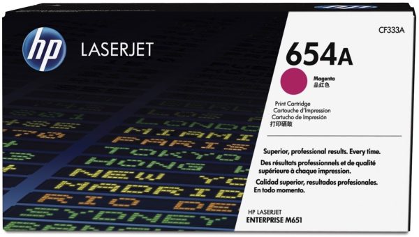 HP 654A Magenta (CF333A) - Toner HP
  LaserJet d'origine