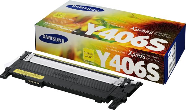 Cartouche de toner Samsung CLT-Y406S -
  Jaune (SU464A)
