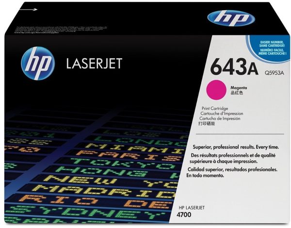 HP 643A Magenta (Q5953A) - Toner HP
  LaserJet d'origine